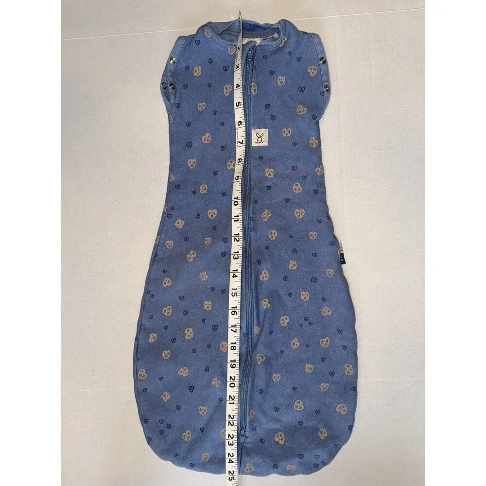 Ergo Pouch Sleep Sac 1.0 TOG 3-6 Months Size 00 Newborn Blue Petit Pretzel - Picture 10 of 11